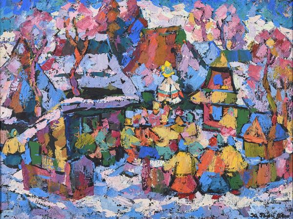 DIPINTO VERKHOVYNA DI HERTZ YURI DMITRIEVICH, 1991
