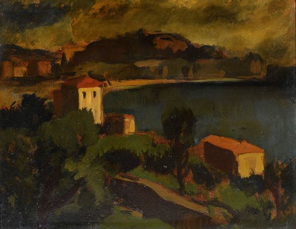 DIPINTO LITORALE DI LUIGI SURDI, 1949