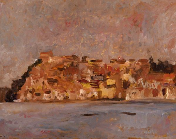DIPINTO ANGUILLARA DI CARLO QUAGLIA, 1968