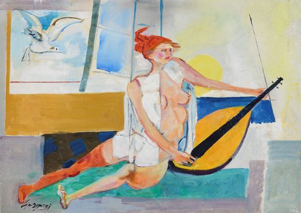 DIPINTO SILENZI ARMONICI DI NINO GASPARRI, 1985