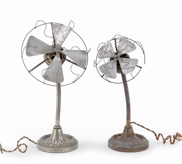 DUE VENTILATORI DA TAVOLO, MARELLI ANNI '30