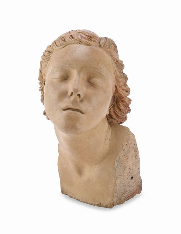 BUSTO DI DONNA IN TERRACOTTA DI ATTILIO TORRESINI