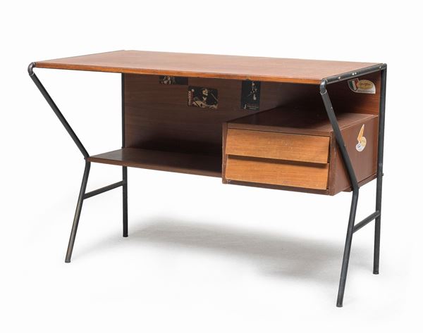 SCRIVANIA IN TEK, PRODUZIONE MIM ANNI '60