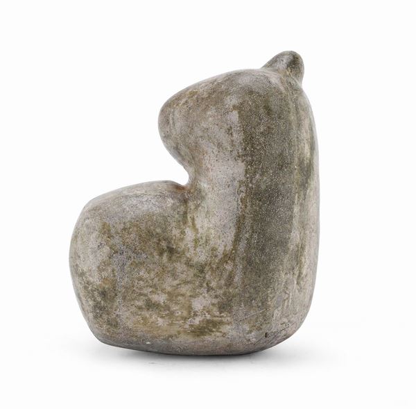 SCULTURA GATTO IN GESSO PATINATO