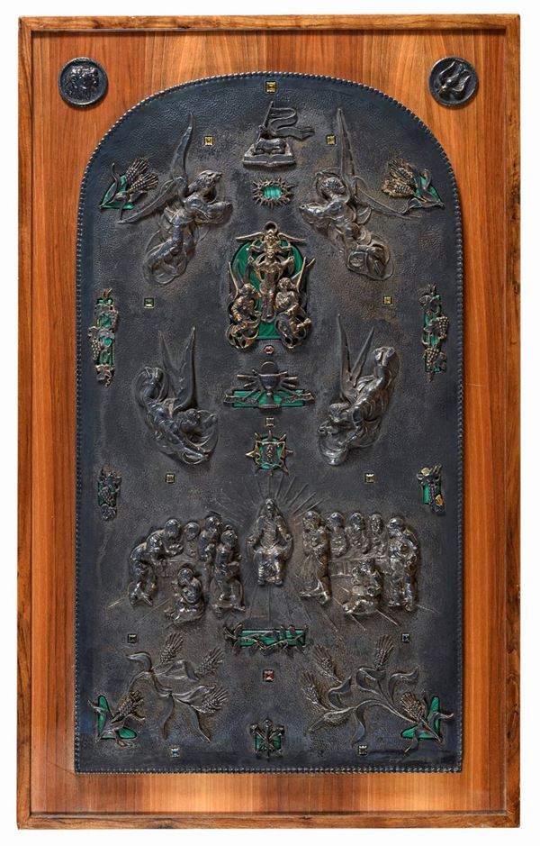 MODELLO PER SPORTELLO D'ALTARE DI GIUSEPPE PANCIONE, 1982