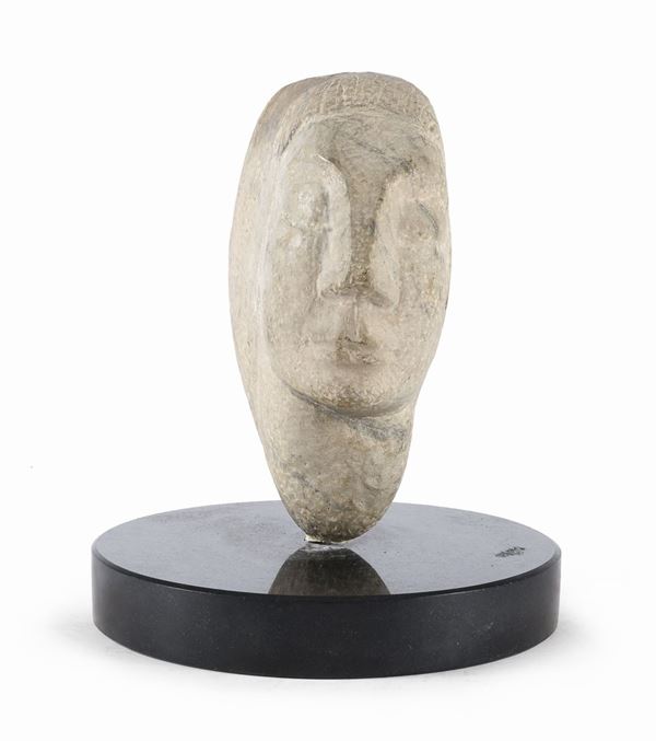 SCULTIURA IN PETRA VOLTO ATTRIBUITA A GIUSEPPE MAZZULLO