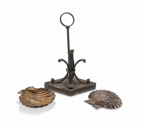 SALIERA DOPPIA IN ARGENTO, DUCATO DI PARMA E PIACENZA 1821/1872
