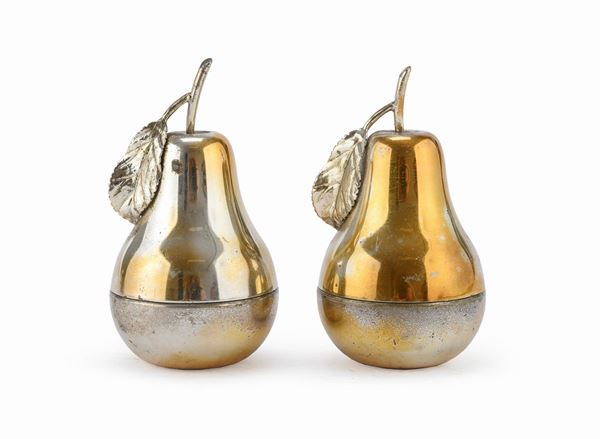 DUE SALIERE IN SILVERPLATED