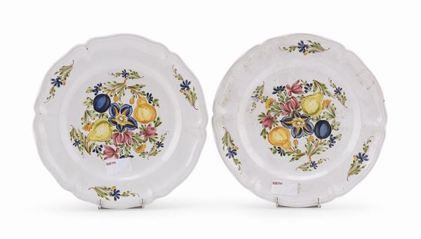 COPPIA DI PIATTI DA COLTELLO, BASSANO