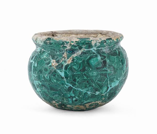 RESTI DI VASO CON MALACHITE