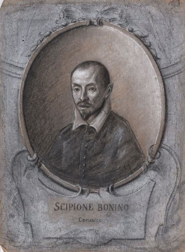 SEI CARBONCINI RITRATTI DI MEDICI