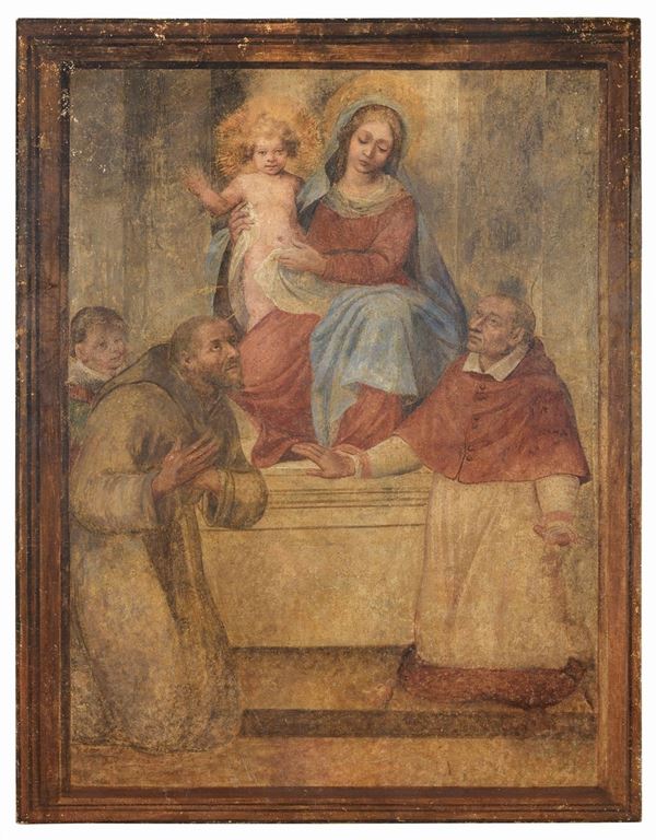 STRAPPO DI AFFRESCO ATTRIBUITO A CRISTOFORO RONCALLI