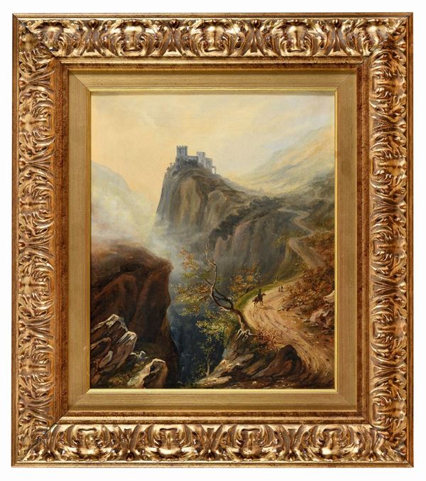 PAESAGGIO CON ALTURA F.TO C. G. BIANCHI