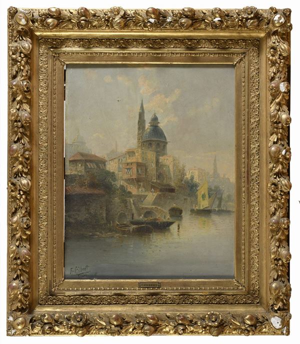 VEDUTA DI CITTÁ NEPALESE DI FRANCOIS AMBROISE GILBERT