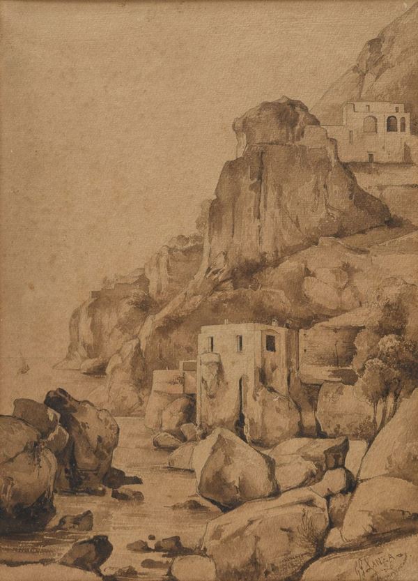 DISEGNO SCOGLIERA DI GIOVANNI GIORDANO LANZA