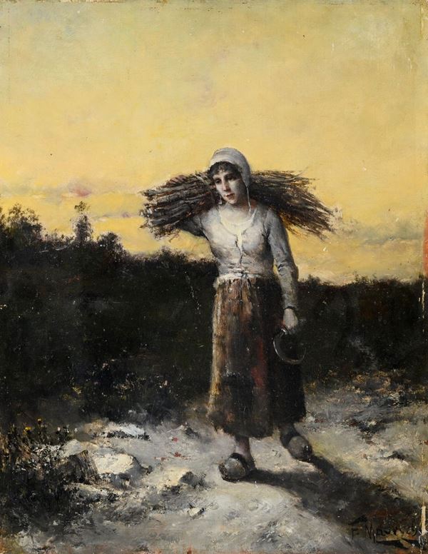 DIPINTO RITORNO DAL BOSCO DI FRANÇOIS MAURY