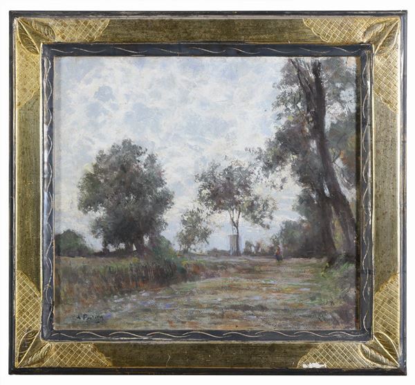 PASTELLO VIALE DI CAMPAGNA DI ATTILIO PRATELLA