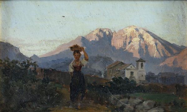 PAESAGGIO COL MONTE VELINO DI MICHELE LENZI