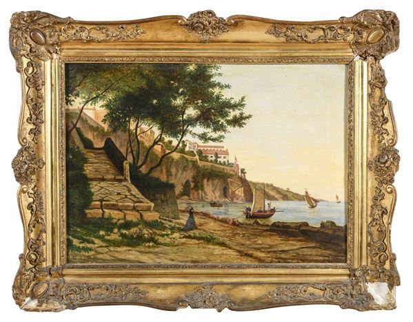COPPIA DI DIPINTI PAESAGGI F.TI G. GIAMBRON