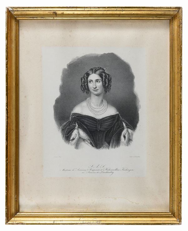 STAMPA LA PRINCIPESSA REGNANTE D'HOHENZOLLERN
