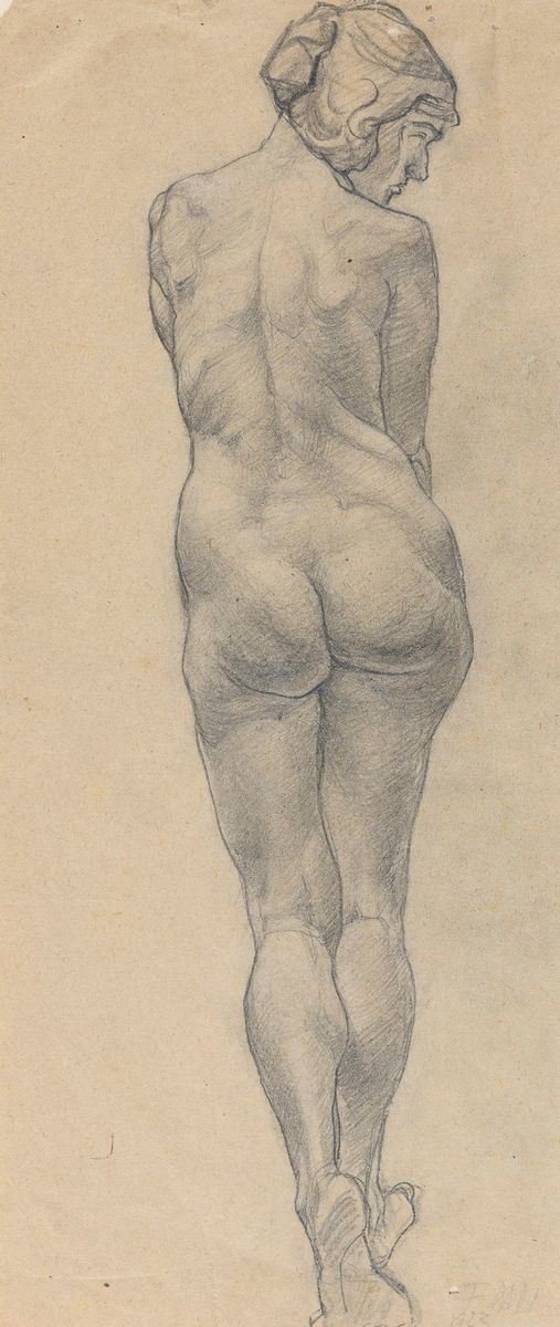 CARBONCINO NUDO ATTRIBUITO A FEDERIGO PAPI