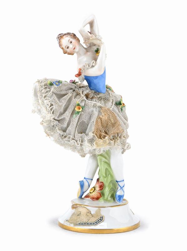 FIGURA DI BALLERINA IN PORCELLANA, GINORI