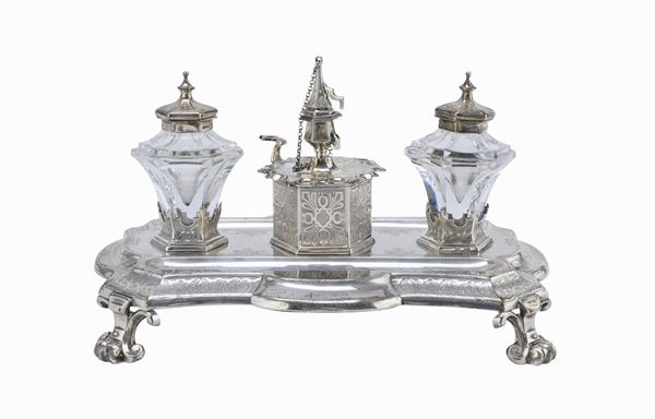 CALAMAIO IN ARGENTO, PUNZONE LONDRA 1858