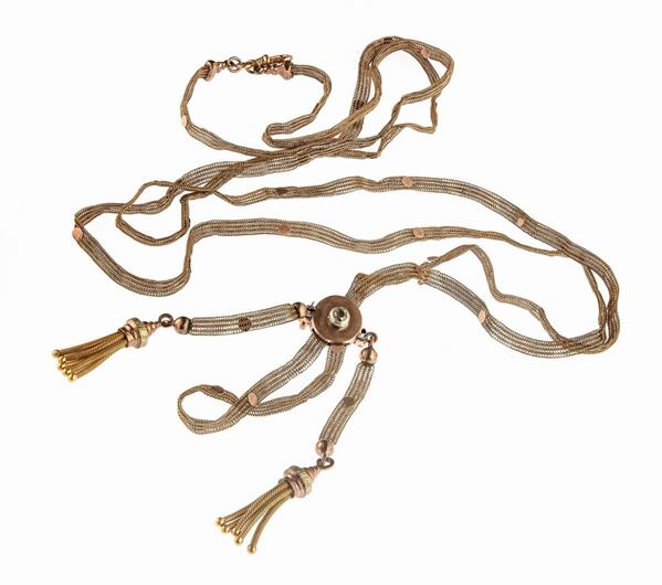 COLLANA SALISCENDI CON BRILLANTE