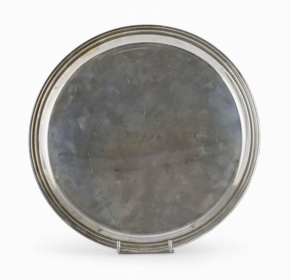 VASSOIO CIRCOLARE IN ARGENTO, PADOVA POST 1968