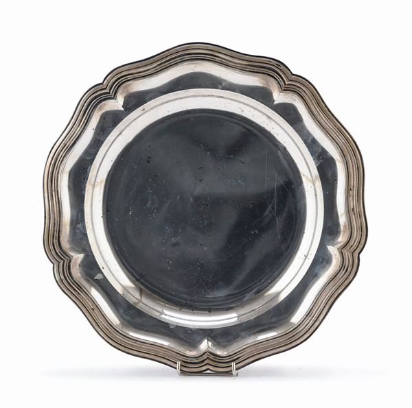 PIATTO IN ARGENTO, GERMANIA FINE XIX SECOLO