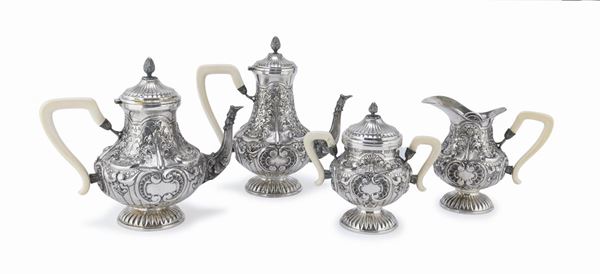 SERVIZIO DA TÈ E CAFFÈ IN ARGENTO, ALESSANDRIA 1944/1968