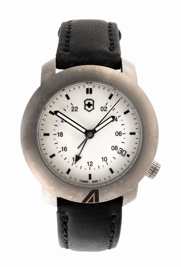 OROLOGIO DA POLSO IN ACCIAIO , VICTORINOX PER ALITALIA