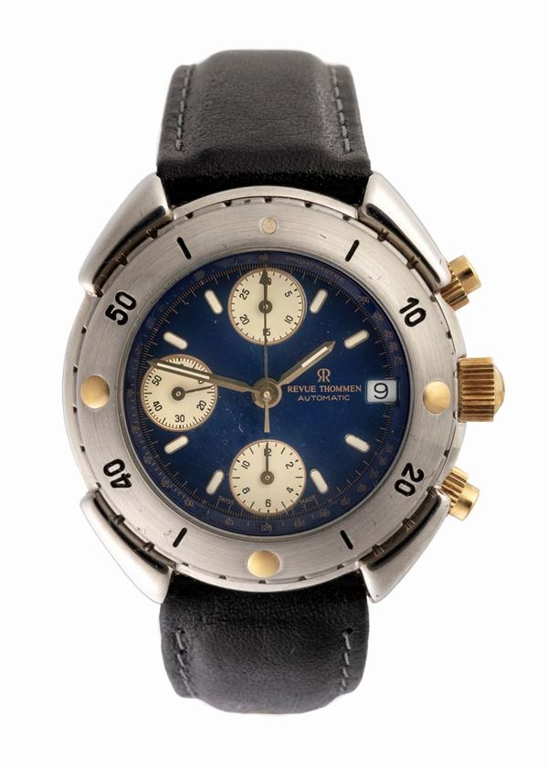 OROLOGIO DA POLSO IN ACCIAIO, REVUE THOMMEN
