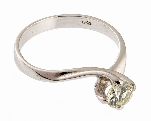 ANELLO SOLITAIRE CON BRILLANTE