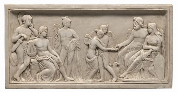 BASSORILIEVO DI STILE NEOCLASSICO AMORE E PSICHE