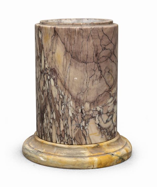 BASE DI COLONNA IN BRECCIA CORALLINA