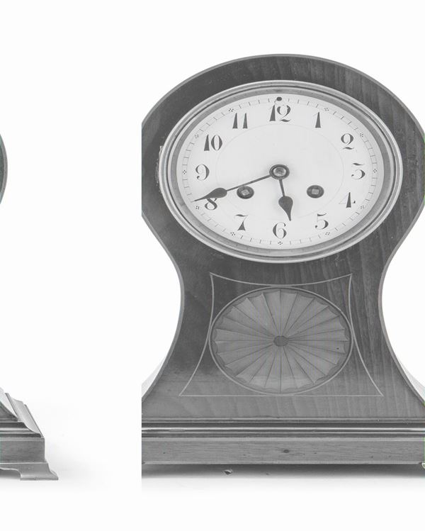 OROLOGIO DA TAVOLO IN MOGANO, INGHILTERRA