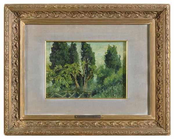 DIPINTO ALBERI ATTRIBUITO AD ANDREA TAVERNIER