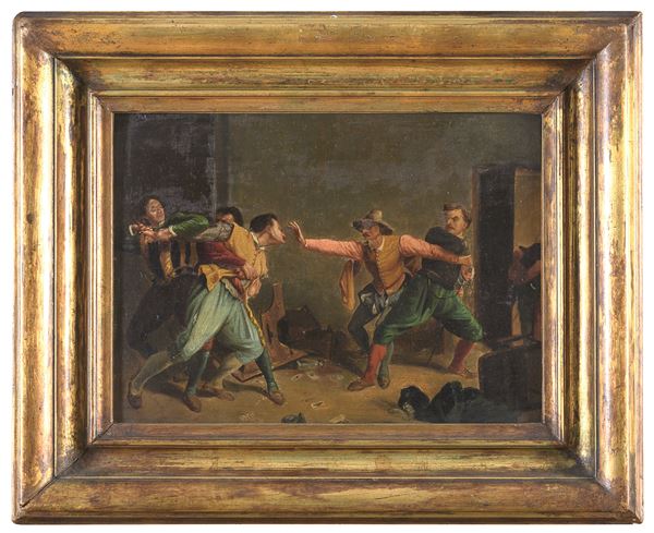 DIPINTO IL BARO DI PITTORE FRANCESE