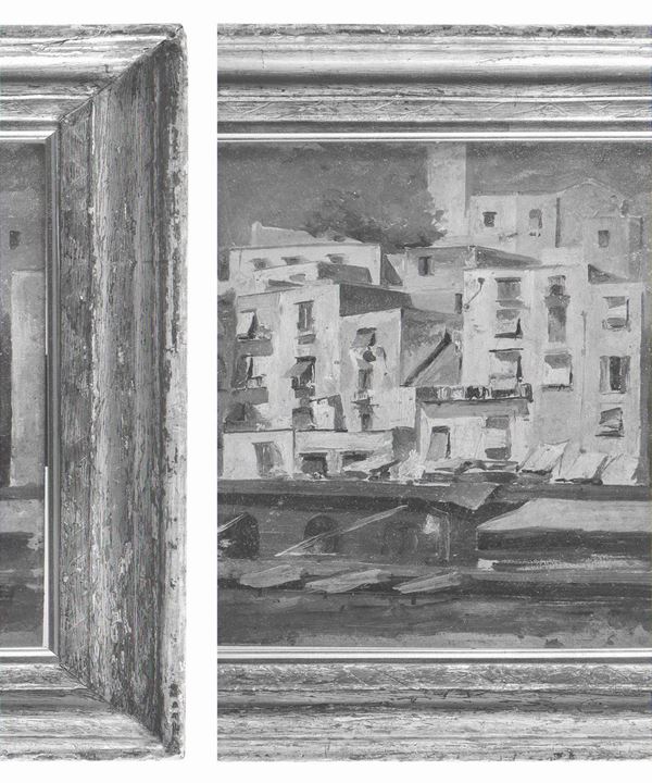 DIPINTO CASE SUL CANEL DI ANGELO DALL'OCA BIANCA