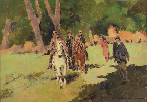 DIPINTO BUTTERI DI CARLO DOMENICI