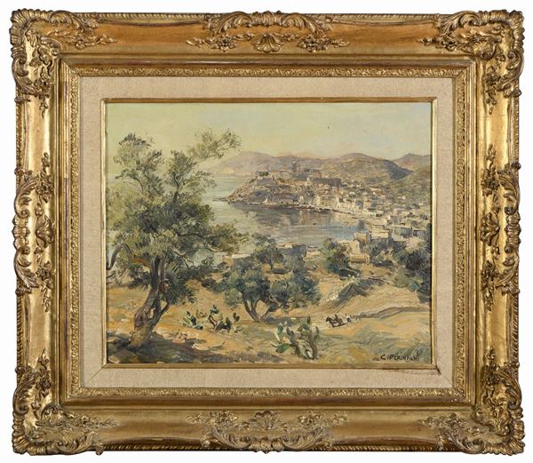 DIPINTO COSTIERA AMALFITANA DI CARLO PERINDIANI