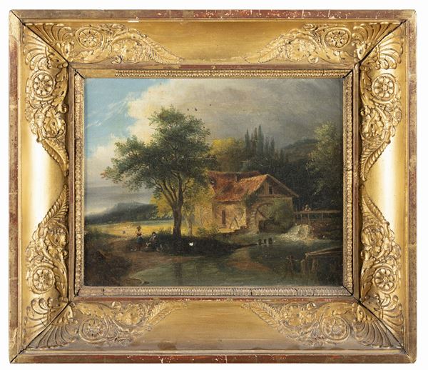 CAMPAGNA CON FATTORIA DI PITTORE FRANCESE