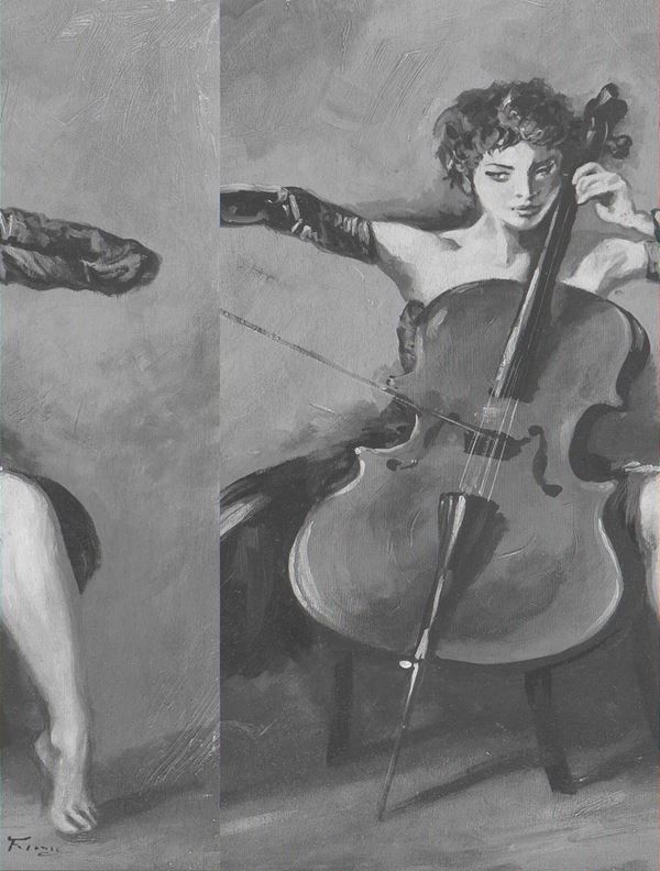 DIPINTO VIOLONCELLISTA