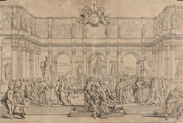 INCISIONE ACCADEMIA DI PITTURA DI PETRO TESTA