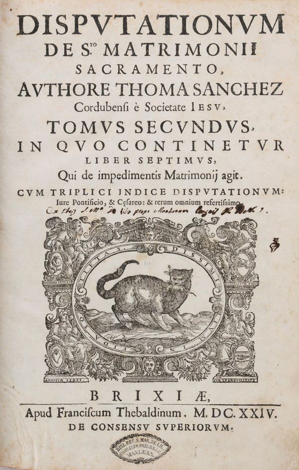 UN VOLUME DISPUTE MATRIMONIALI, 1624