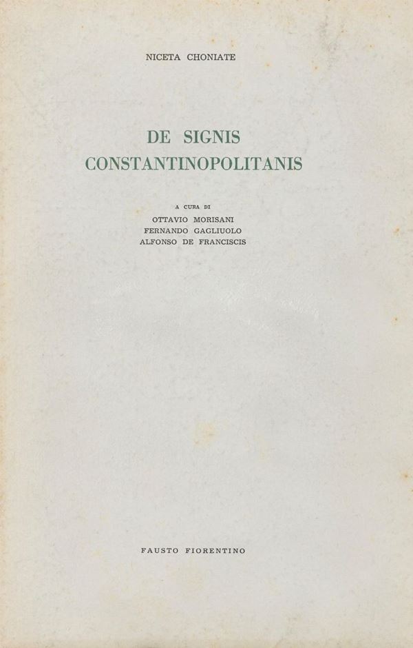 VOLUME DE SIGNIS COSTANTINOPOLITANIS