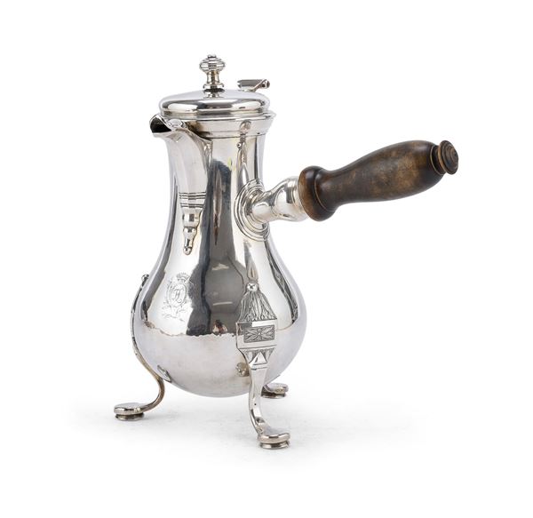 CIOCCOLATIERA IN ARGENTO, FRANCIA TOLOSA 1789