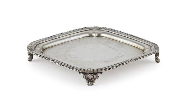 PICCOLO SALVER IN ARGENTO, MILANO 1970 ca.