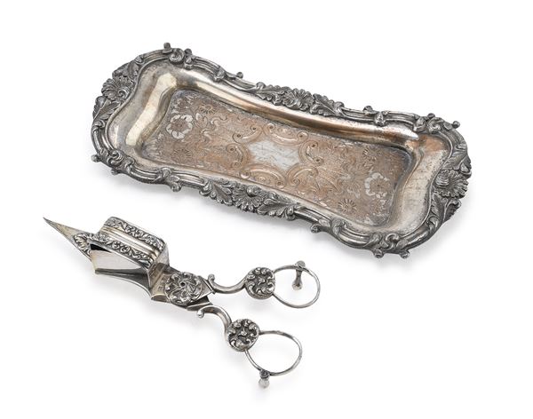 FORBICE DA CANDELA IN SILVERPLATED, EPOCA VITTORIANA